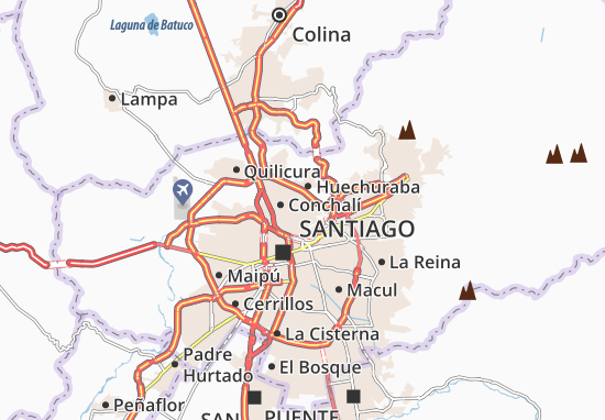 Karte Stadtplan Recoleta