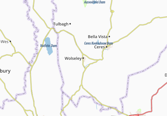 Karte Stadtplan Wolseley