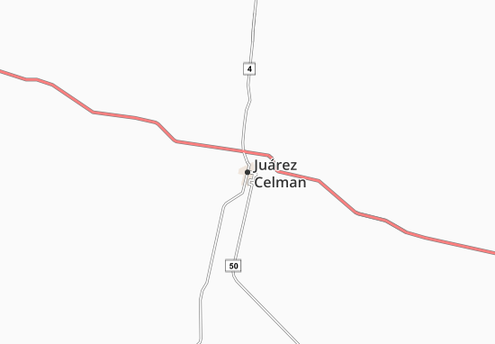 Karte Stadtplan Juárez Celman