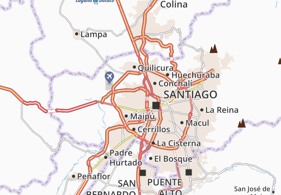 Karte Stadtplan Quinta Normal