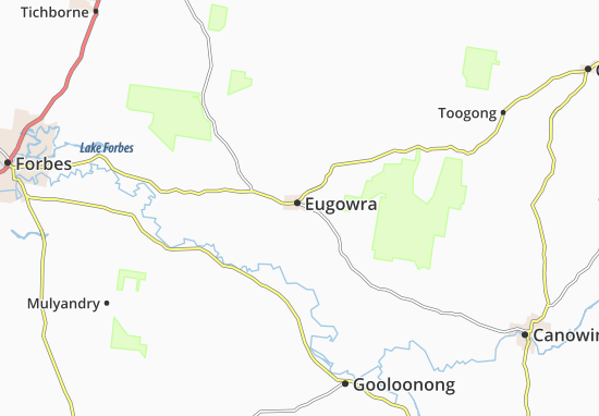 Kaart Plattegrond Eugowra