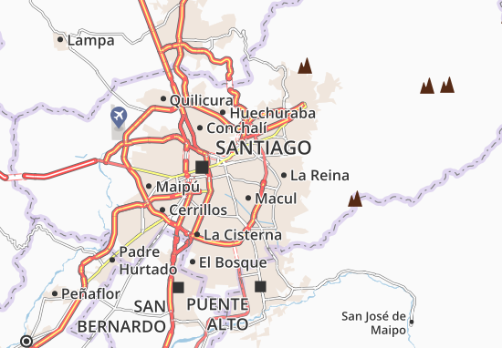 Karte Stadtplan Ñuñoa