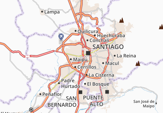 Karte Stadtplan Estación Central
