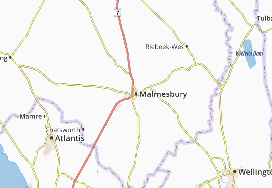 Kaart Plattegrond Malmesbury
