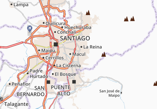 Karte Stadtplan Peñalolén