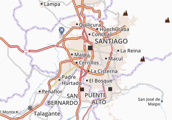 Karte Stadtplan Pedro Aguirre Cerda