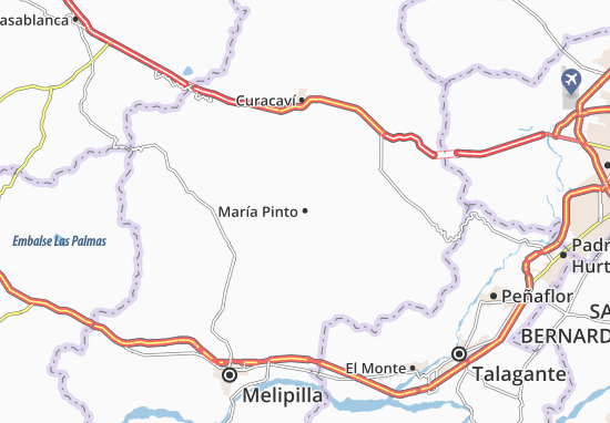 Kaart Plattegrond María Pinto