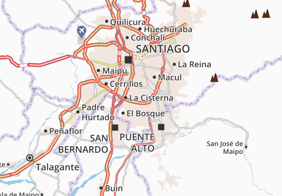 Karte Stadtplan La Granja