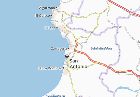Kaart Plattegrond Cartagena