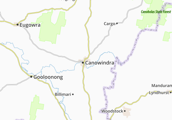 Kaart Plattegrond Canowindra