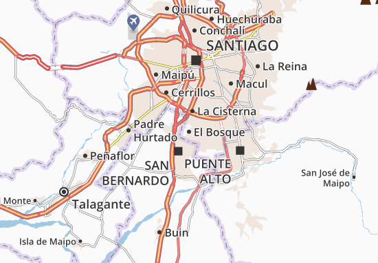 Karte Stadtplan El Bosque