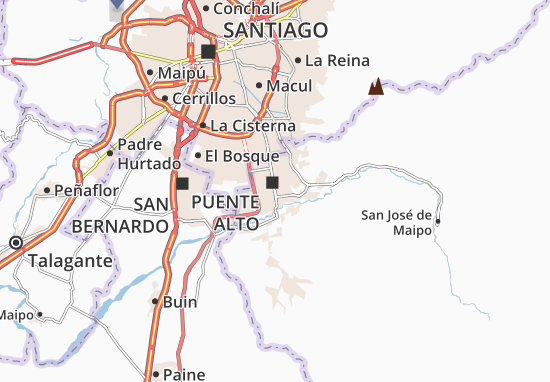 Kaart Plattegrond Puente Alto