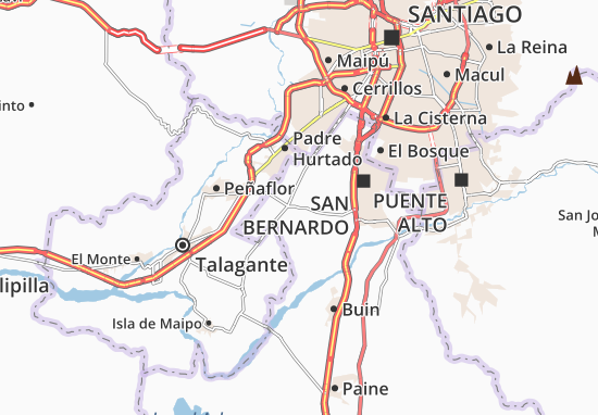 Karte Stadtplan Calera de Tango