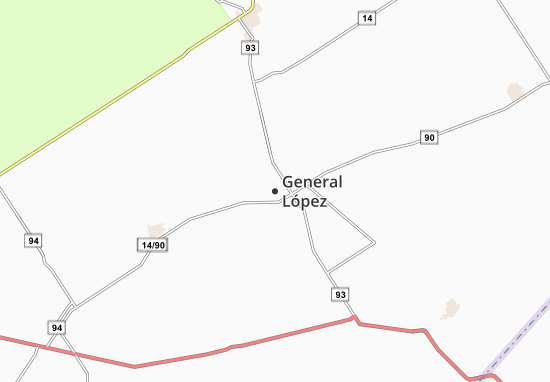 Kaart Plattegrond General López