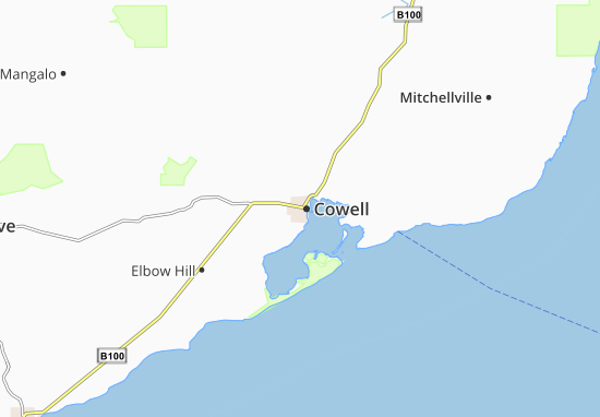 Karte Stadtplan Cowell