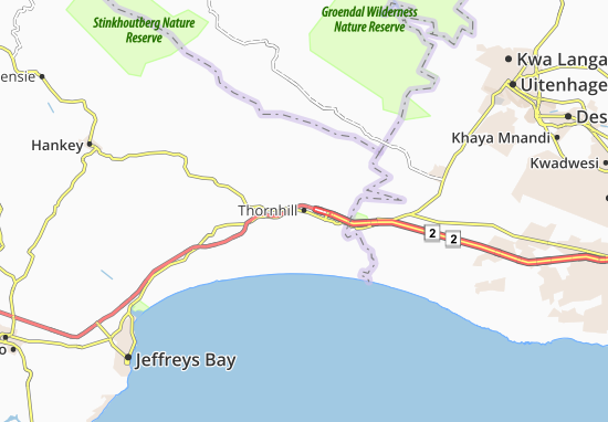 Mapa Thornhill
