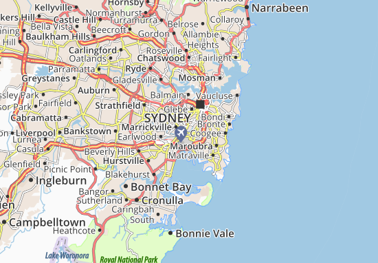 Michelin Sydney Map Viamichelin