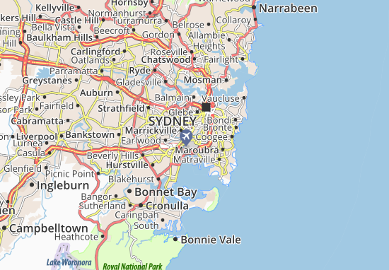 Kaart Plattegrond Sydney