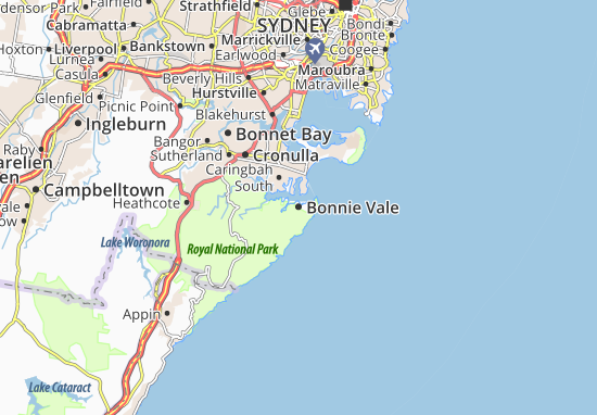 Kaart Plattegrond Bonnie Vale