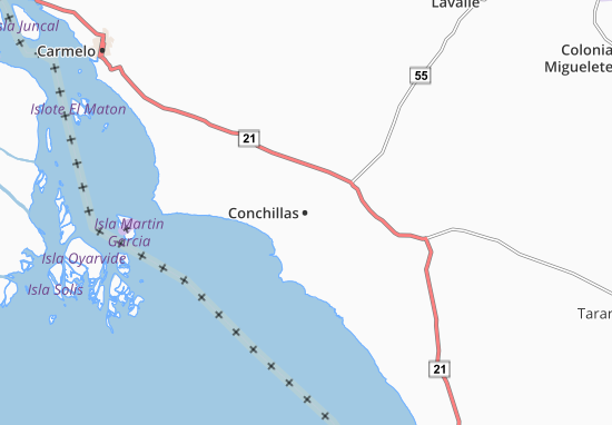 Conchillas Map
