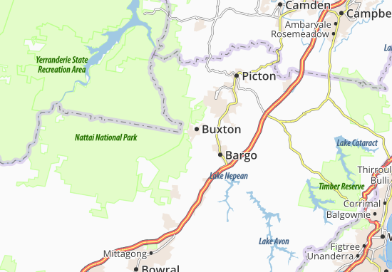 Kaart Plattegrond Buxton