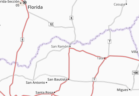 Carte-Plan San Ramón