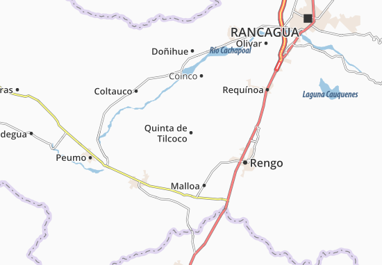 Mapa Quinta de Tilcoco