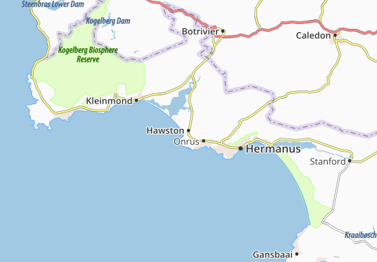 Mapa Hawston