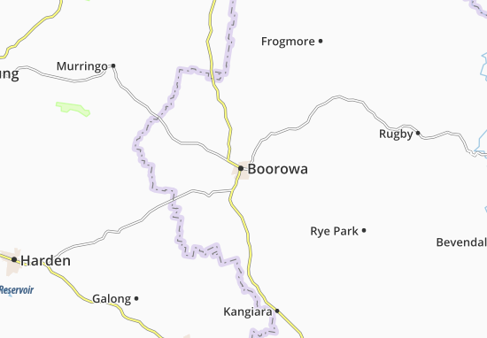 Karte Stadtplan Boorowa