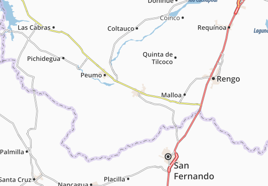 Kaart Plattegrond San Vicente