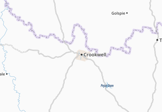Kaart Plattegrond Crookwell