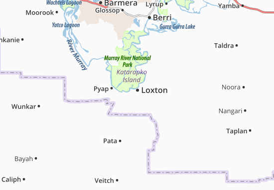 Mapa Loxton
