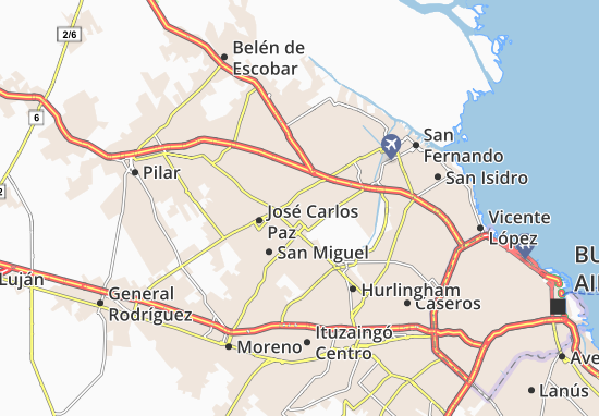 Karte Stadtplan Los Polvorines