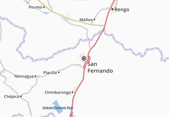 Kaart Plattegrond San Fernando