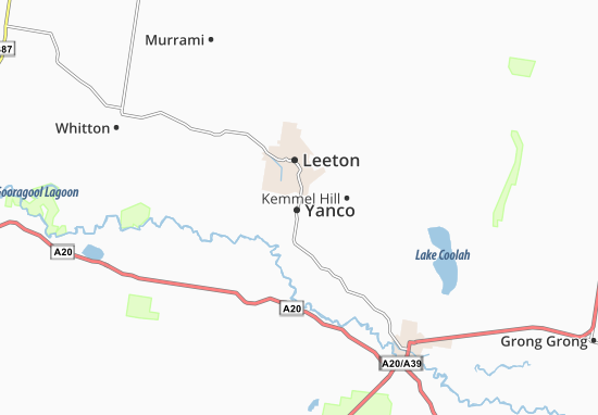Kaart Plattegrond Yanco