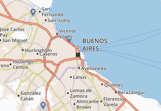 Instruir costilla Surgir Mapa MICHELIN Puerto Madero - plano Puerto Madero - ViaMichelin