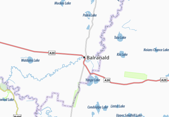 Karte Stadtplan Balranald