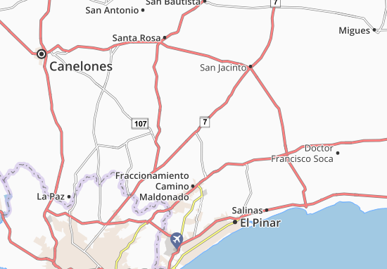 Karte Stadtplan Totoral Del Sauce