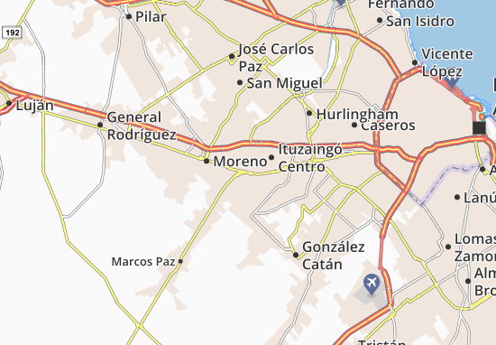 Karte Stadtplan Merlo