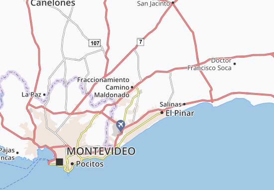 Kaart Plattegrond Villa Aviación