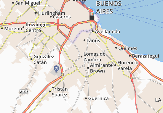 Lomas de Zamora Map