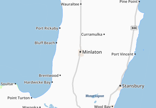 Mapa Minlaton