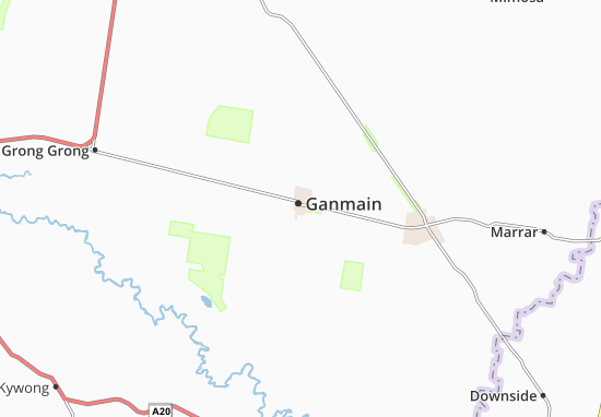 Mapa Ganmain