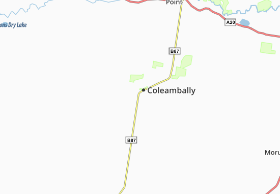 Karte Stadtplan Coleambally