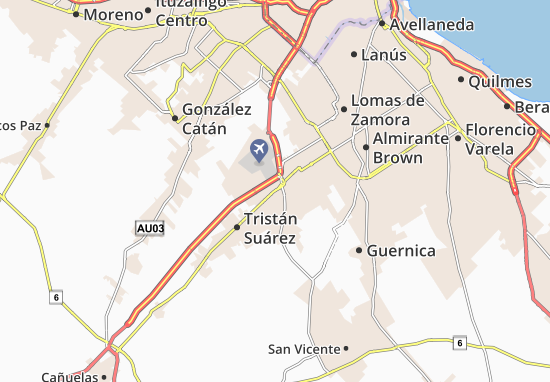 José María Ezeiza Map
