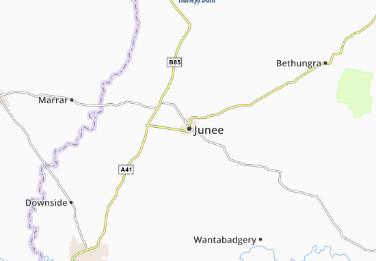 Karte Stadtplan Junee