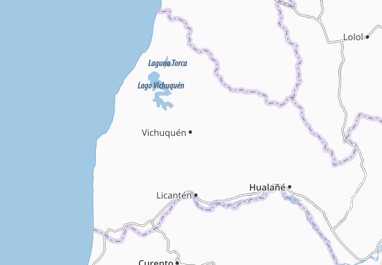 Kaart Plattegrond Vichuquén