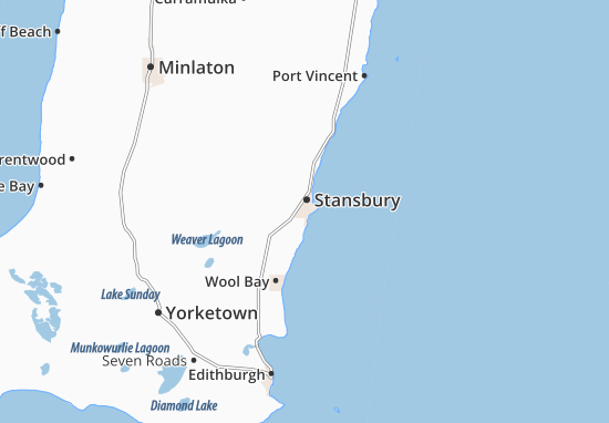 Kaart Plattegrond Stansbury