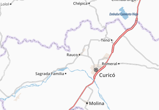 Karte Stadtplan Rauco