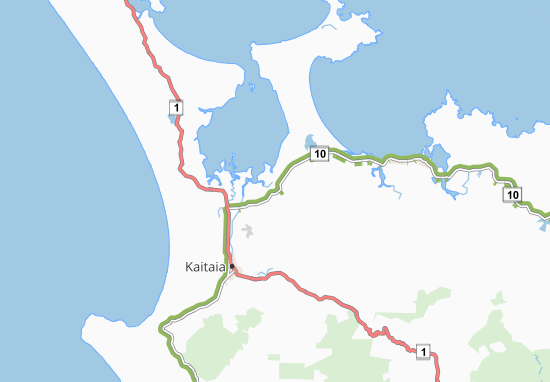 Karte Stadtplan Kaingaroa
